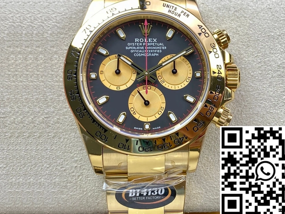 Versatile 1147 M116508-0009 Rolex BT Daytona Factory Yellow Gold 0815